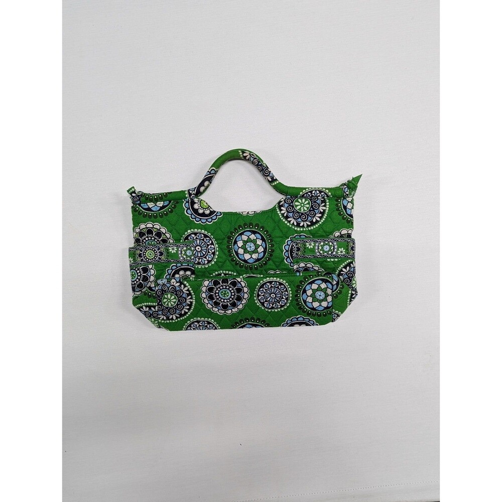 Vera Bradley‎ Green Paisley Pattern Small Handbag 100% Cotton Purse Boho Retro